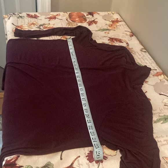 Chic Burgundy Open Front Cardigan - Picture 7 of 8